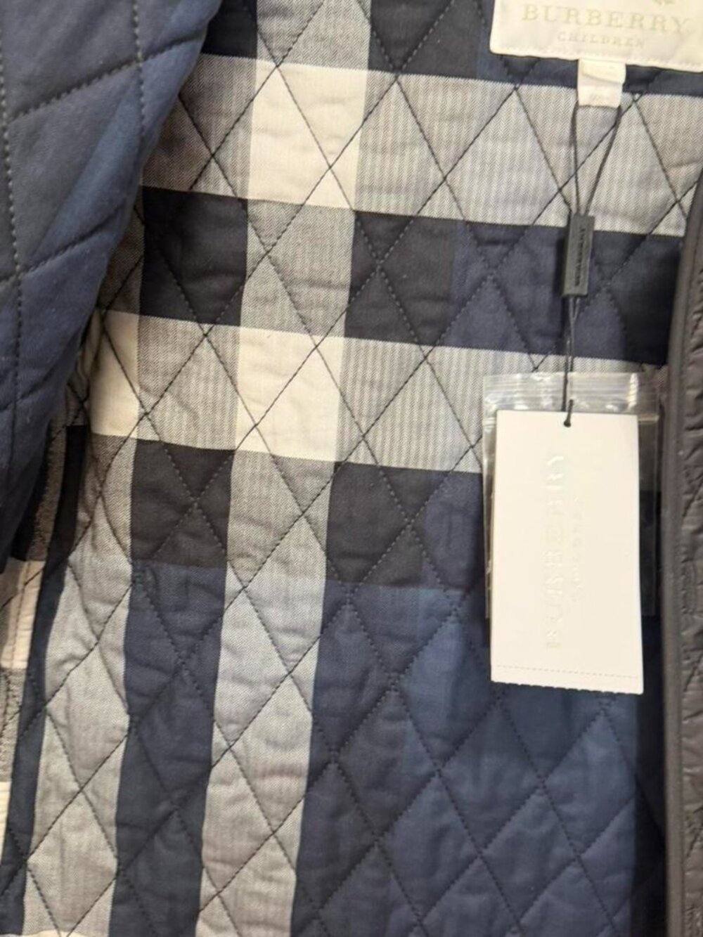 Authentic Black And Grey Burberry Girls' Children Jacket - Picture 4 of 7